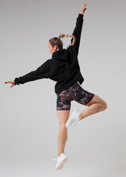 Prowess Print Block Shorts - Red Shadow